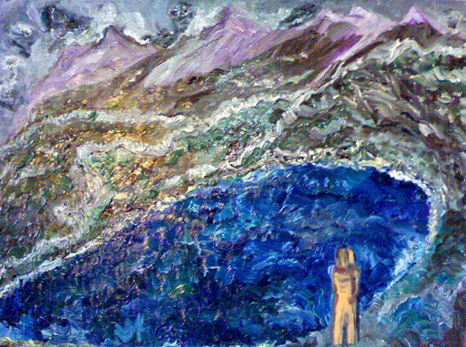 IL LAGO - 2010 olio su tela 45 x 75