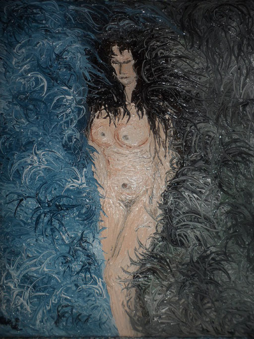 LA CREAZIONE DI ELENA - 2012 olio su tela 35 x 45
