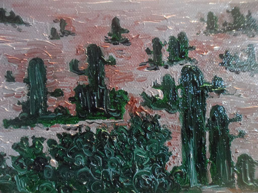 CACTUS E FICHI D'INDIA - 2012 olio su tela 13 x 18
