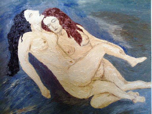 LA NOTTE DI LEI - 2008 olio su tela 45 x 75