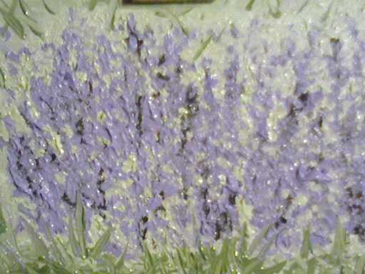 CESPUGLIO DI LAVANDA - 2011 olio su tela 13 x 18