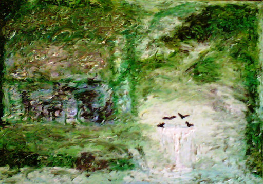 LA FONTANELLA - 2010 olio su tela 45 x 75