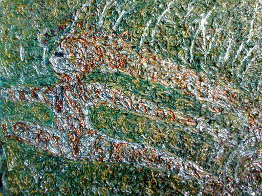 DANZA TRA I MONDI - 2011 olio su tela 45 x 75