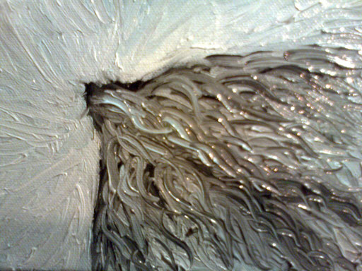 IL VOLO PERFETTO - 2011 olio su tela 13 x 18