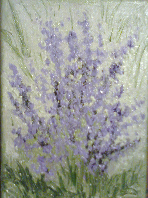 LA LAVANDA DI SAN GIOVANNI - 2011 olio su tela 13 x 18