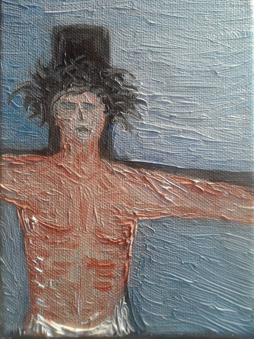 CRISTO - 2012 olio su tela 13 x 18