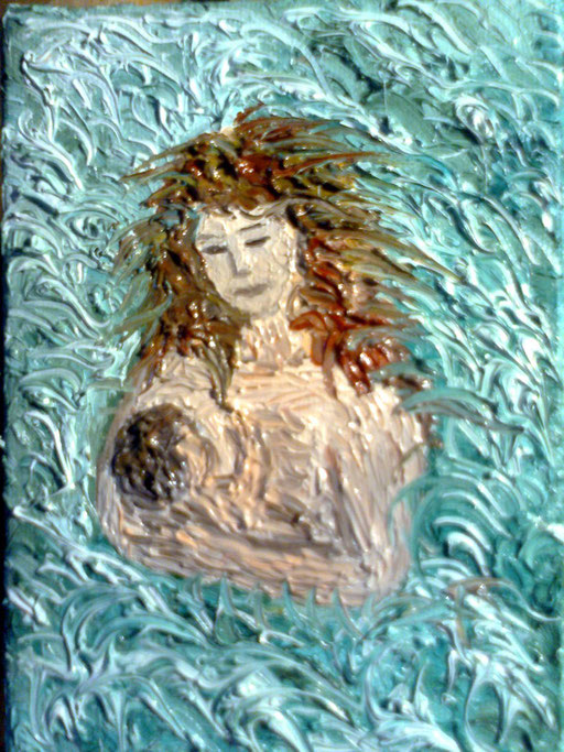 MADRE, PER SEMPRE  2012 olio su tela 13 x 18