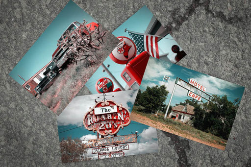 Postkartenshop, Route 66, Geisterstädte USA