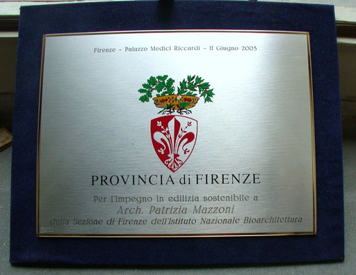 2003 Provincia di Firenze Premio Bioarchitettura - clicca sull'immagine