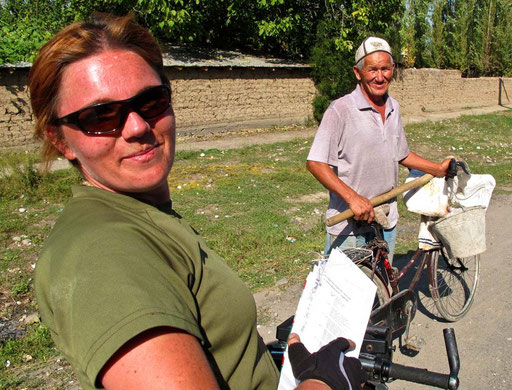 Katrin radelte weiter in Richtung Usbekistan, nach Samarkand und Buchara - wie ich im letzten Jahr