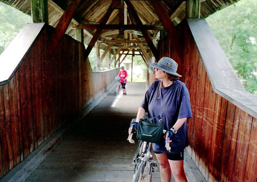 auf einer historischen Brücke hinter Landeck kamen wir auf die rechte Innseite