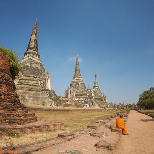 Wat Phra Sri Sanphet ist der schönste Tempel in Ayutthaya und das Wahrzeichen der Stadt.