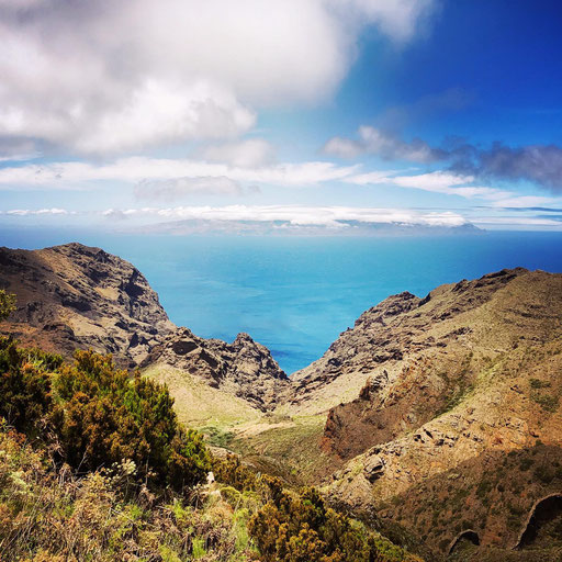 Ausblick von Teneriffa auf´s Meer