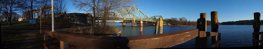 Berlin, Glienicker Brücke, 28.12.2012, Panoramafoto