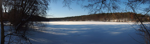 Berlin, Schlachtensee, 13.3.2013, Panoramafoto