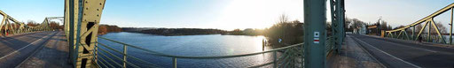 Berlin, Glienicker Brücke, 28.12.2012, Panoramafoto