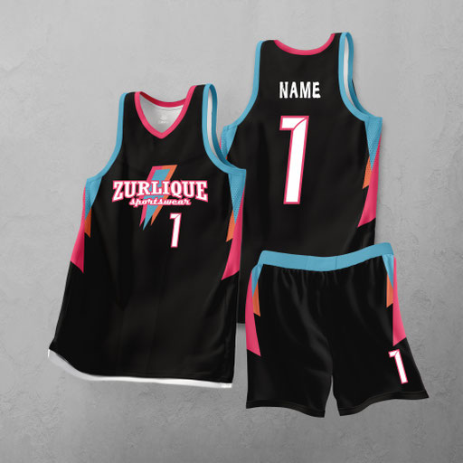 Full sublimation basketball jersey in full colors
