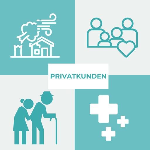 Altersvorsorge, Berufsunfähigkeitsversicherung, Todesfallabsicherung, Krankenversicherung, Krankenzusatzversicherung, private Sachversicherung