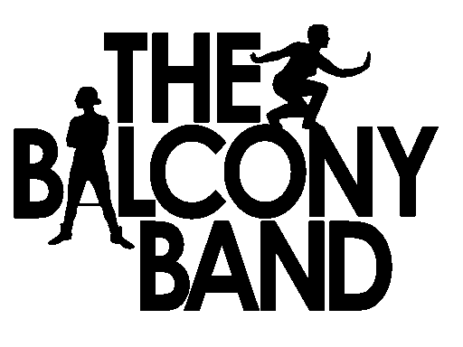 Bandlogo für The Balcony Band, Illustration und Typografie