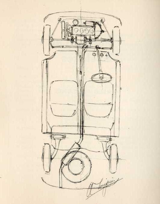 Issigonis's original concept sketch