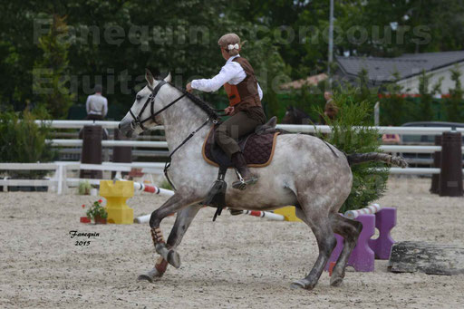 Salon Equitaine de Bordeaux 2015 - Concours d'Equitation de Travail avec chevaux Ibériques - Épreuves de Maniabilités Chronométré - 056