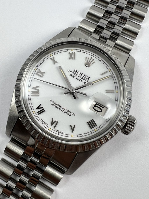 VINTAGE ROLEX DATEJUST REF: 16030 T-SWISS-T BOX & PAPIERE VON 1981