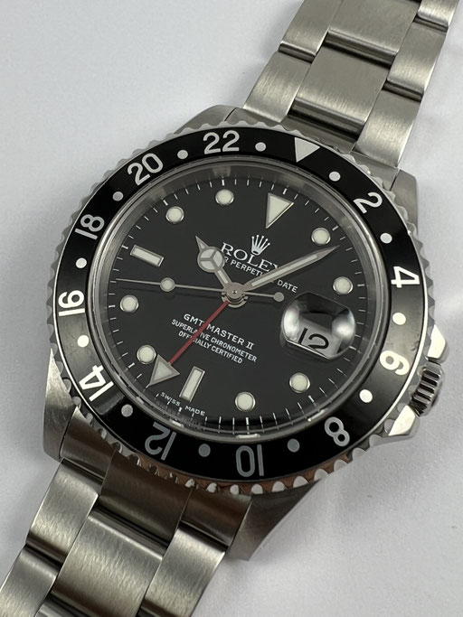 VINTAGE ROLEX GMT-MASTER 2 REF: 16710 FULL SET VON 2003 LC 100