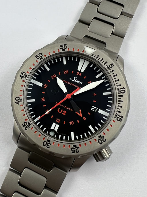 SINN U2 (EZM5) 44MM TAUCHERUHR AUS U-BOOT STAHL FULL SET VON 2019