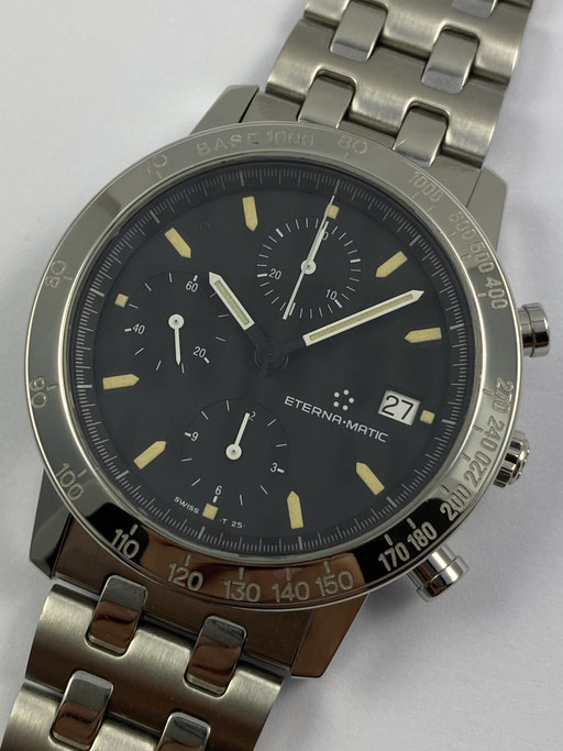 ETERNA VINTAGE KONTIKI TRITIUM CHRONOGRAPH 1501/47/41 - 90ZIGER JAHRE