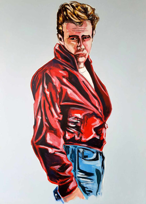 "James Dean"/ 2016 / 60 x 80 cm / Acryl auf Leinwand