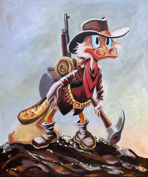 "Always Another Rainbow" - Kopie nach Carl Barks/ 2020 / 50 x 60 cm / Acryl auf Leinwand