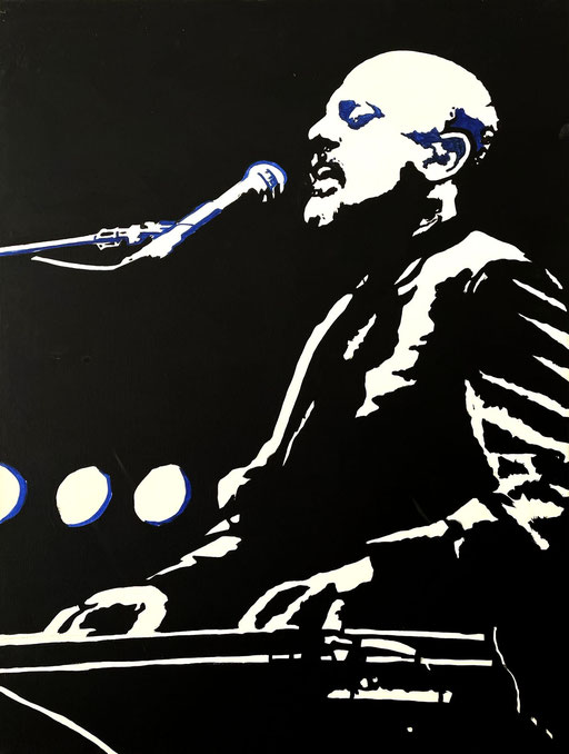 "Billy Joel"/ 2012 / 60 x 80 cm / Acryl auf Leinwand (Foto: Frank Dockhorn)