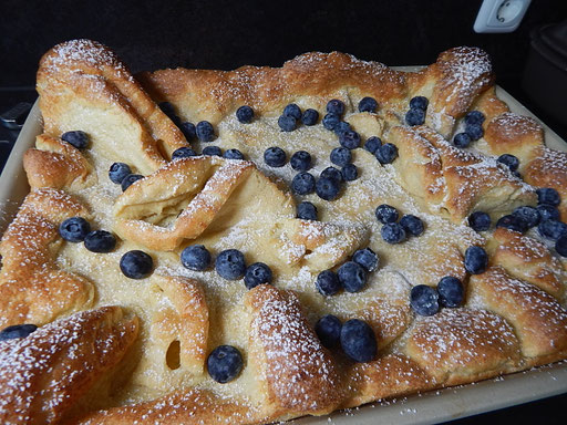 Pfannenkuchen aus dem Backofen