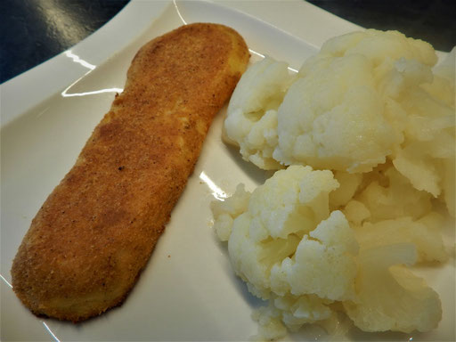 Kartoffelschnitzel paniert