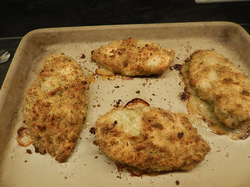 Hähnchenbrust mit Parmesankruste