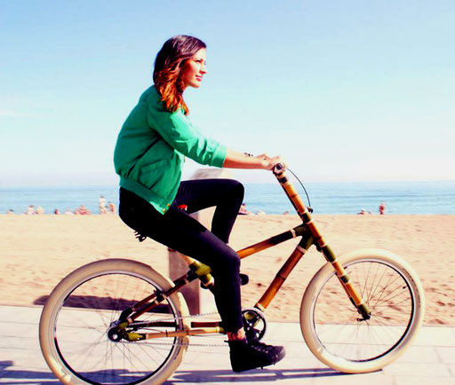 Bamboo Bike Tour at the Barceloneta Beach, Barcelona