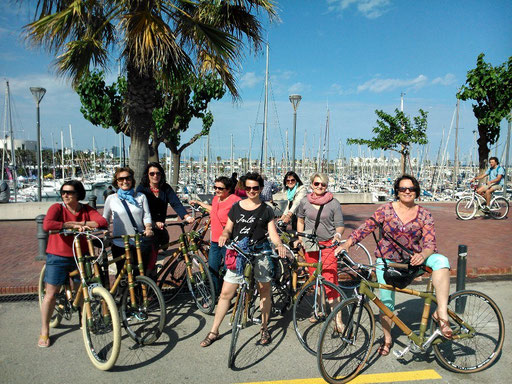 Bamboo Bike Tour at the Port Olímpic, Barcelona