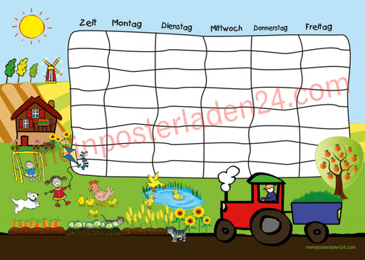 Stundenplan Bauernhof