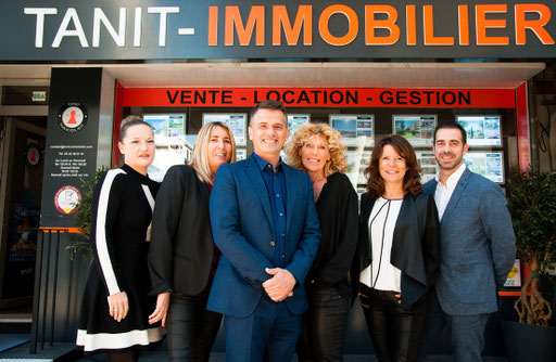 Shooting Photo de groupe Entreprsie Le Tanit immobilier juan les pins