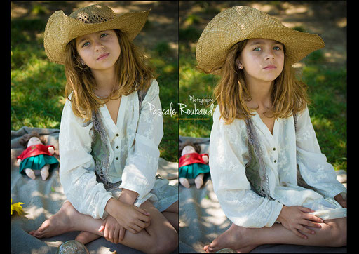 Shooting du petite fille à l'étang de Fontmerle à Mougins