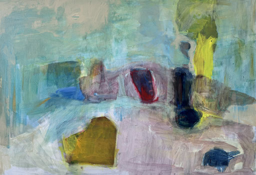 World puzzle, 70x100, Acryl auf Leinwand