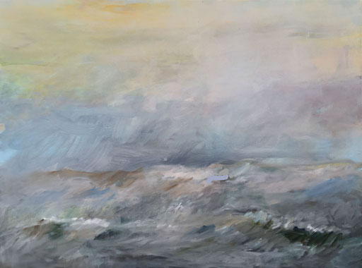 Wellengang 2,  Acryl auf Leinwand, 60x80 cm