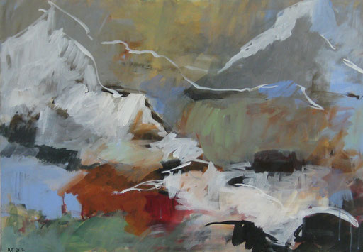 Lac Montana, Acryl on canvas, 70x100 cm