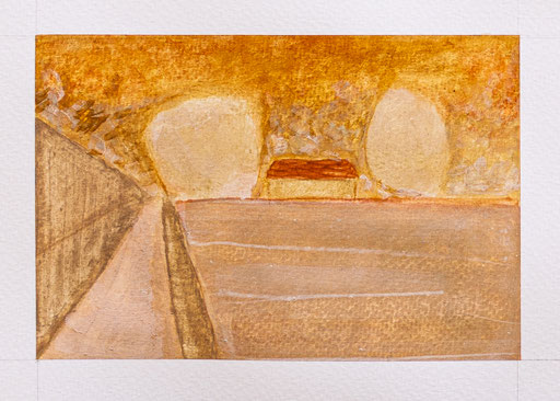 El Cabrito, Aquarellstudien mit mineralischen Pigmenten la Gomera, Sandra Gygax-Zehnder