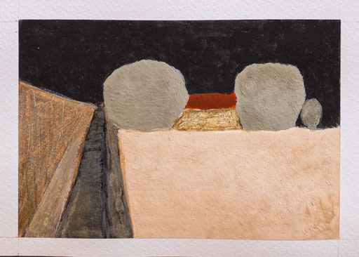 El Cabrito, Aquarellstudien mit mineralischen Pigmenten la Gomera, Sandra Gygax-Zehnder