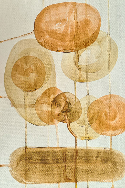 la Gomera, Erdfarben aus Eigenproduktion  Aquarellstudien auf Papier, 2022 Sandra Gygax Fotografie & Kunst