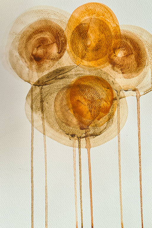 la Gomera, Erdfarben aus Eigenproduktion  Aquarellstudien auf Papier, 2022 Sandra Gygax Fotografie & Kunst