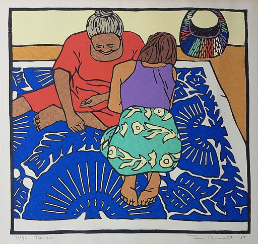 BENETT Tivaivai Litho 71 sur 90 40x41 1987