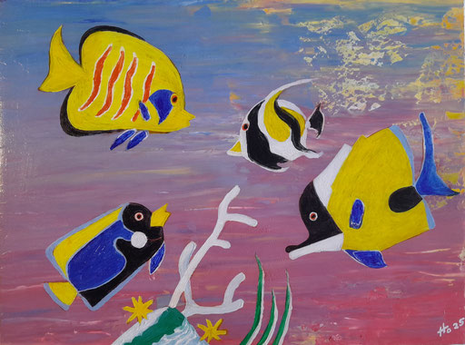 EHO Tifaifai moana 2 Acrylique sur toile 60x80 2025