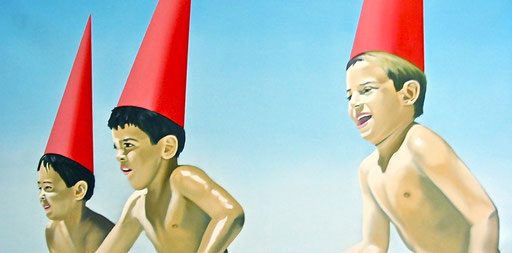 Vorläufer, 2010, Oil on Canvas, 50 x 100 cm